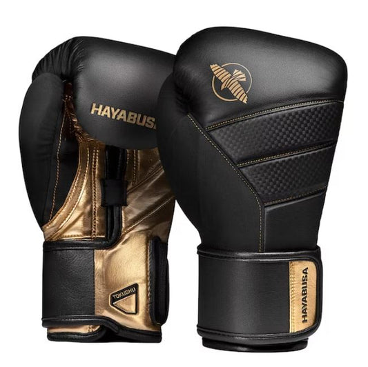 Guantes de Box Hayabusa T3 (Negro / Dorado) (Disponible por Encargo)