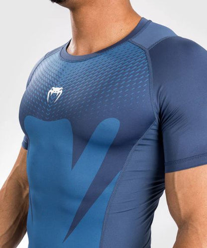 Rashguard Manga Corta Venum Attack (Azul / Azul) (Disponible en Costa Rica y por Encargo)