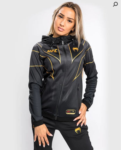 Jacket de Mujer Venum UFC Fight Night 2.0 Authentic (Negro / Amarillo) (Disponible por Encargo)