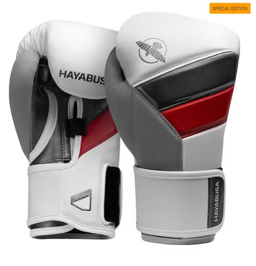 Guantes de Box Hayabusa T3 Edición Especial (Blanco / Rojo) (Disponible por Encargo)