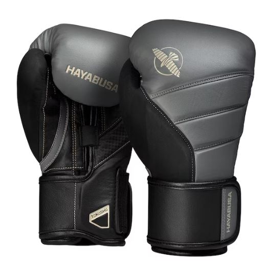 Guantes de Box Hayabusa T3 (Negro / Gris) (Disponible por Encargo)