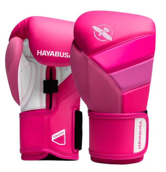 Guantes de Box Hayabusa T3 Neón (Rosado / Blanco) (Disponible por Encargo)