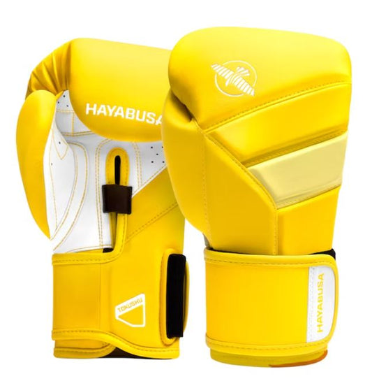 Guantes de Box Hayabusa T3 Neón (Amarillo / Blanco) (Disponible por Encargo)