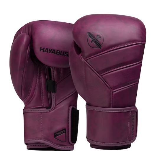 Guantes de Box Hayabusa T3 de Cuero de Lujo (Morado) (Disponible por Encargo)