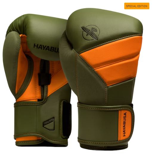 Guantes de Box Hayabusa T3 Edición Especial (Verde / Anaranjado) (Disponible por Encargo)