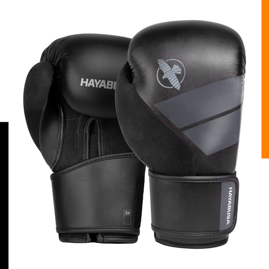 Guantes de Box Hayabusa S4 (Negro / Gris) (Disponible por Encargo)