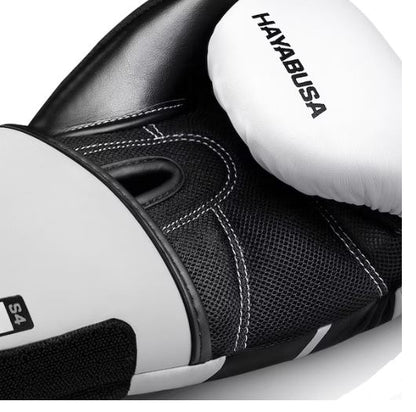 Guantes de Box Hayabusa S4 para Niños (Blanco / Negro) (Disponible por Encargo)