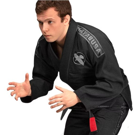 Uniforme de Jiujitsu Brasileño Liviano Hayabusa Lightweight (Negro) (Disponible por Encargo)