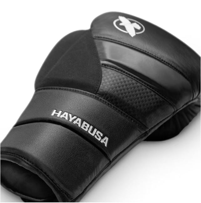Guantes de Box Hayabusa T3 con Cierre con Cordón (Negro / Blanco) (Disponible por Encargo)
