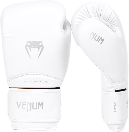 Guantes de Box Venum Contender 1.5 (Blanco / Plateado) (Disponible por Encargo)