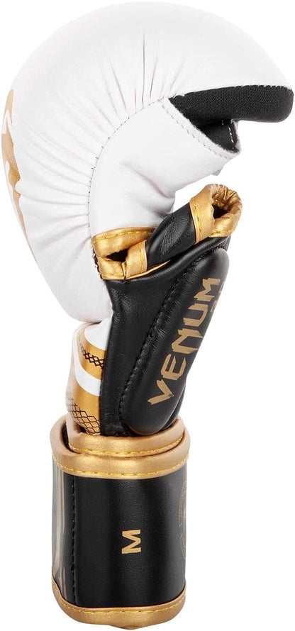 Guantes de MMA Venum Challenger 3.0 (Sparring) (Blanco / Dorado) (Disponible por Encargo)