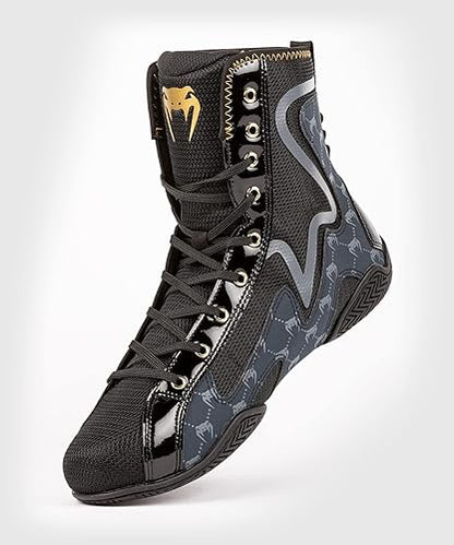 Zapatos de Box Venum Elite Evo Monogram (Negro / Azul) (Disponible por Encargo)