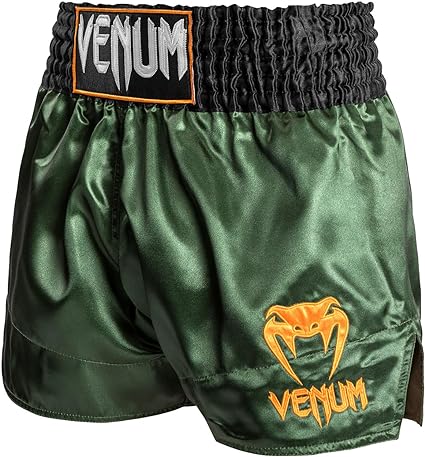 Fightshorts de Muay Thai Venum Classic (Verde / Negro / Dorado) (Disponible por Encargo)