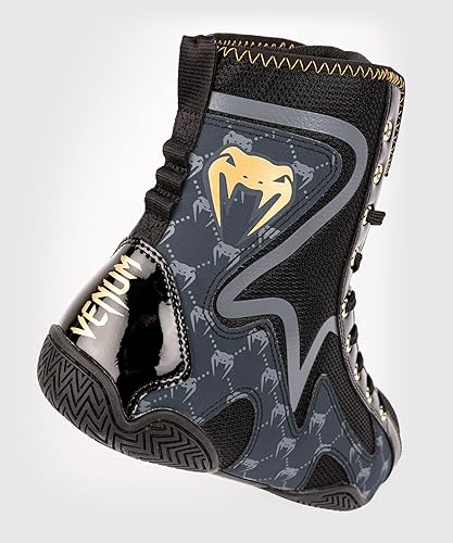 Zapatos de Box Venum Elite Evo Monogram (Negro / Azul) (Disponible por Encargo)