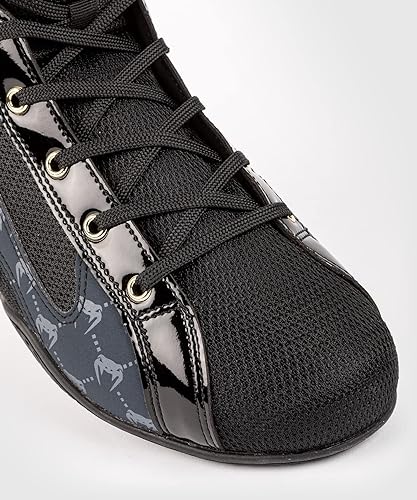 Zapatos de Box Venum Elite Evo Monogram (Negro / Azul) (Disponible por Encargo)