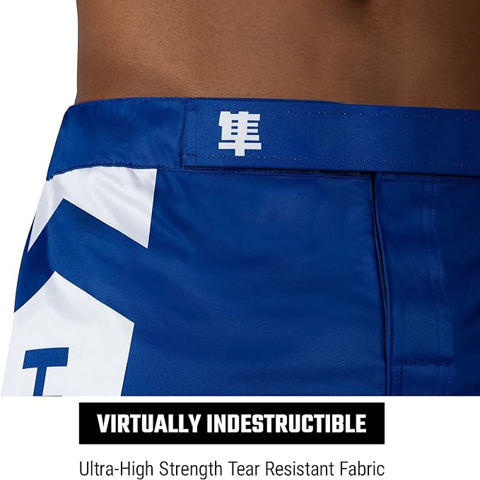 Fightshorts Hayabusa Icon (Cortos) (Azul / Blanco) (Disponible en Costa Rica y por Encargo)