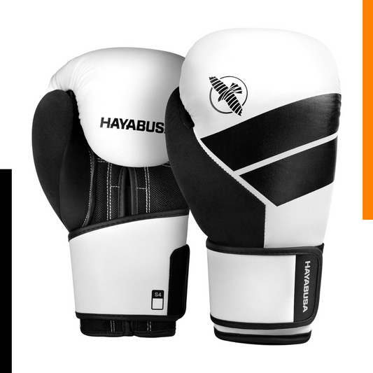 Guantes de Box Hayabusa S4 (Blanco / Negro) (Disponible por Encargo)