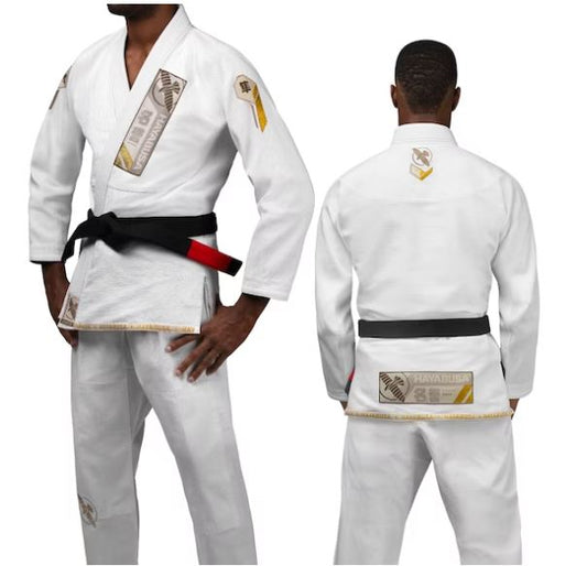 Uniforme de Jiujitsu Brasileño Liviano Hayabusa Ascend (Blanco) (Disponible por Encargo)