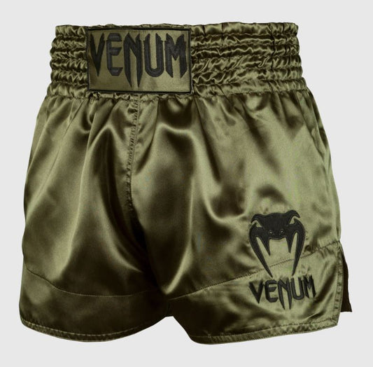 Fightshorts de Muay Thai Venum Classic (Verde / Negro) (Disponible por Encargo)