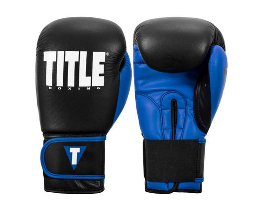 Guantes de Box Title Dynamic Strike (Negro / Azul) (Disponible por Encargo)